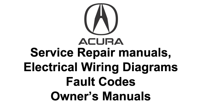 Acura Service Repair Manuals PDF