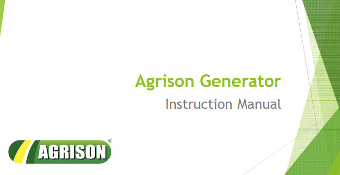 Agrison Generator Instruction Manual