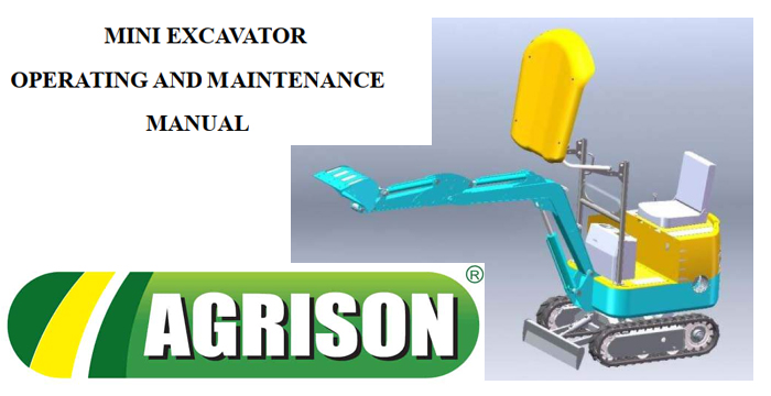 Agrison ME2200 Min excavator operating manual