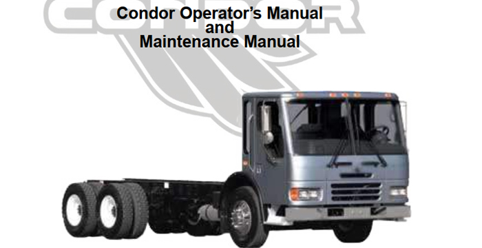 American LaFrance Condor Truck Operator's Manual