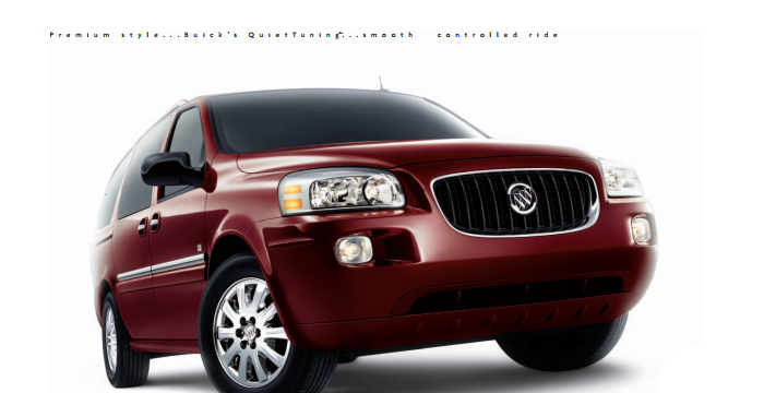 Buick Terraza Owner’s Service Manual