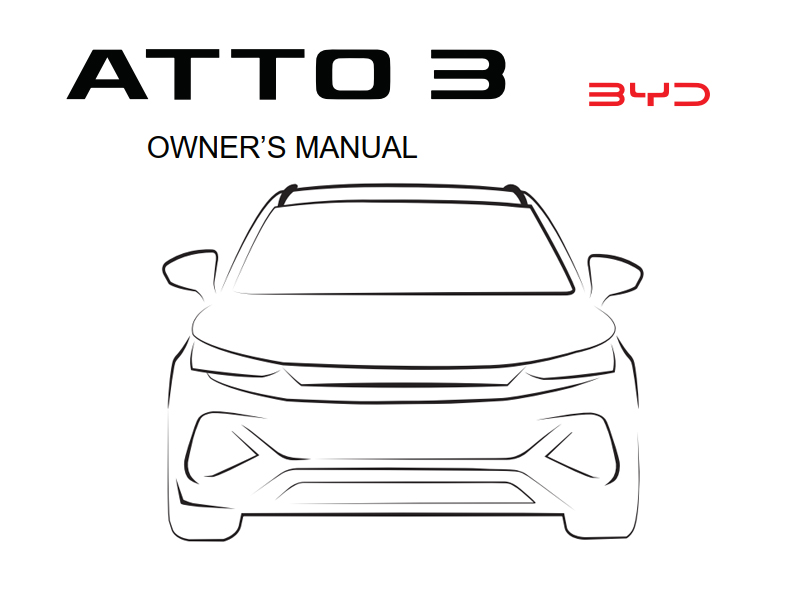 BYD ATTO 3 OWNER’S MANUAL