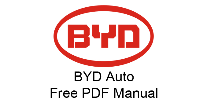 BYD Auto Car PDF Manuals