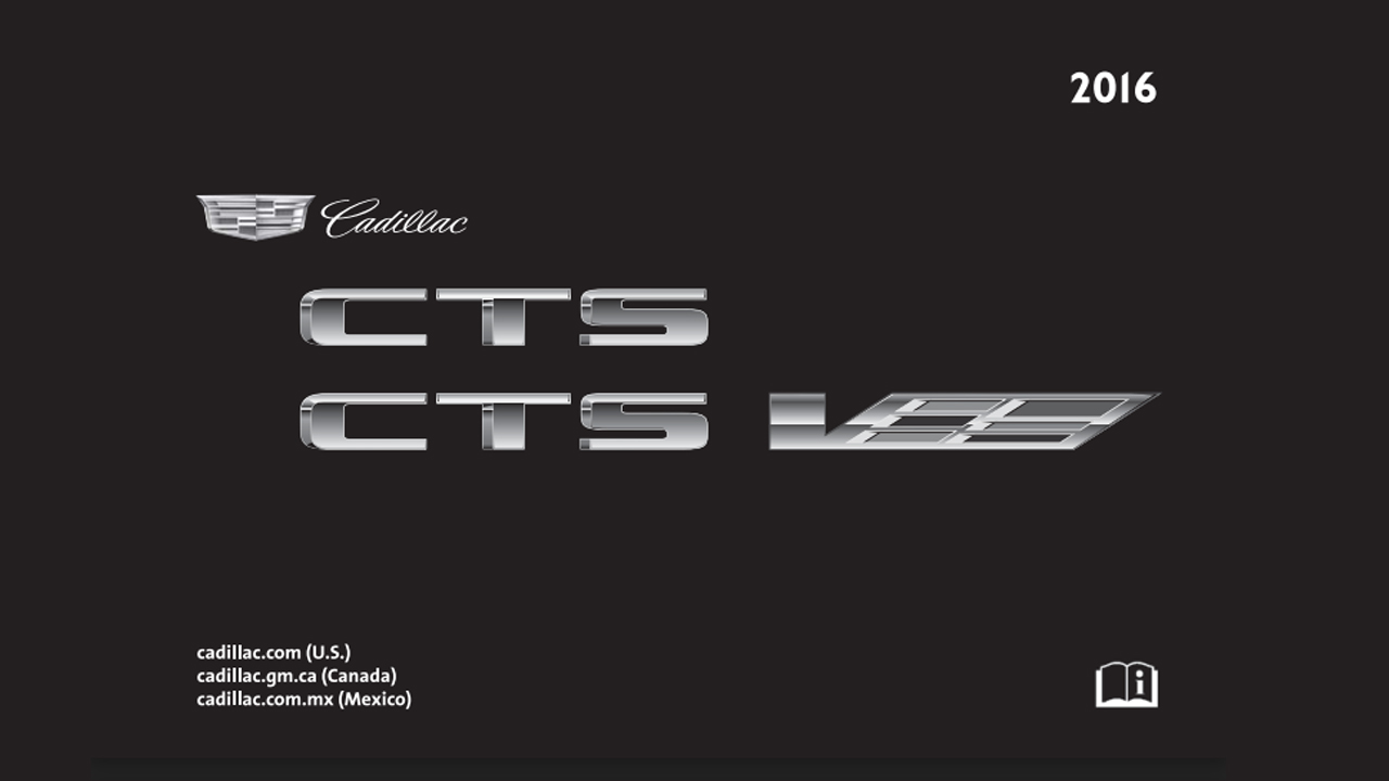 Cadillac CTS-V SEDAN Owners Manual 2016