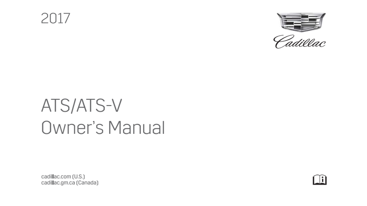 Cadillac ATS-V COUPE Owners Manual 2017