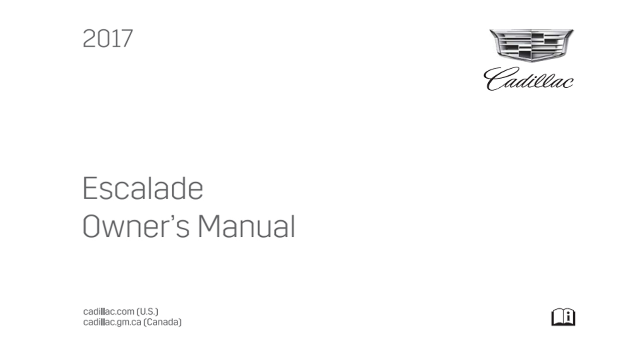 Cadillac ESCALADE-ESV Owners Manual 2017