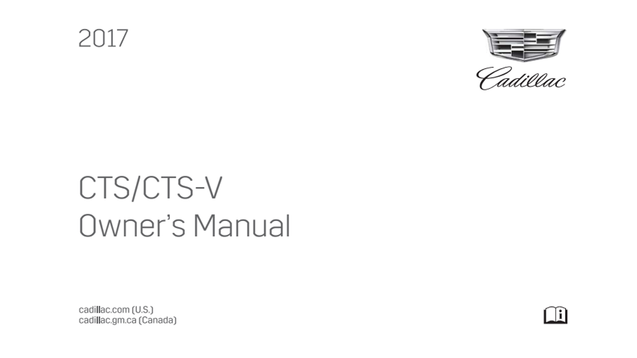 Cadillac CTS-V SEDAN Owners Manual 2017