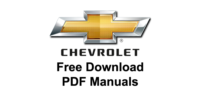 Chevrolet PDF Manuals Free Download