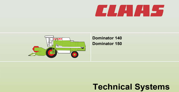 Claas Dominator 140 150 Technical Systems, Hydraulic System PDF Manual