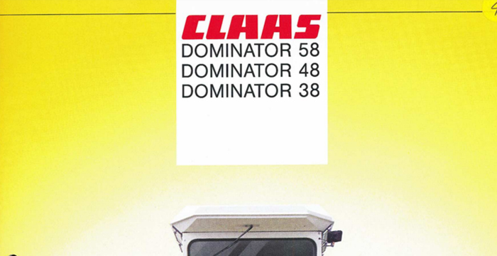 Claas Dominator-58-48-38 Service Manual