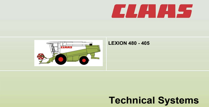 Claas Lexion 480-405 Technical Systems, Hydraulic System PDF Manual