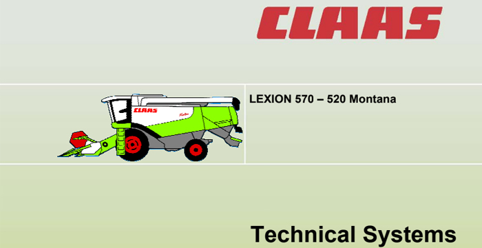 Claas Lexion 570 Technical Systems, Hydraulic System PDF manual