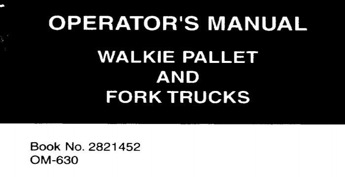 Clark CS15-20, CSP10-20, CSM7-15, CST10-20 Operator's Manual