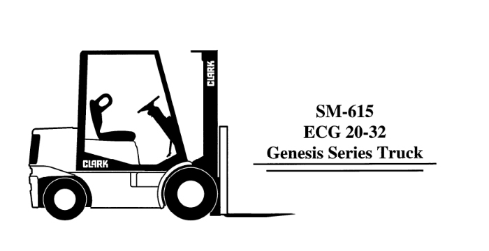Clark ECG 20-32 Service Manual