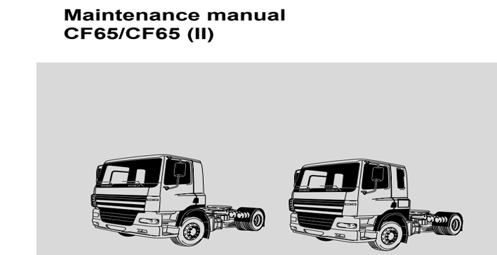 DAF Trucks CF65 Maintenance Manual