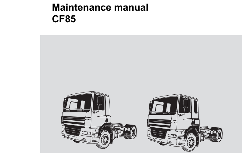 Daft Trukcs CF85 Maintenance Manual