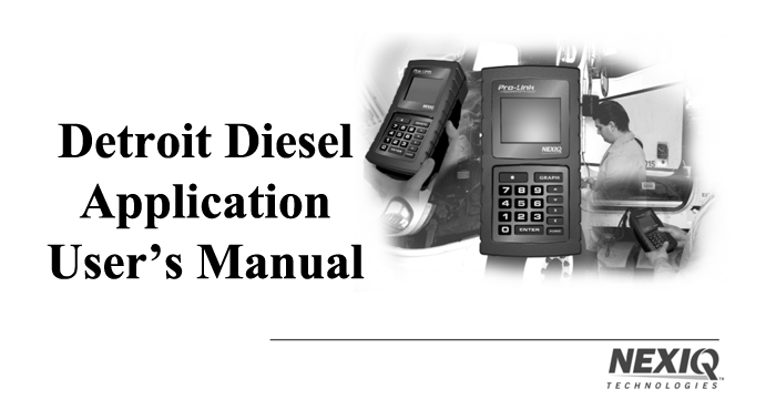 Detroit Diesel  Application User’s Manual - Suite 8.3