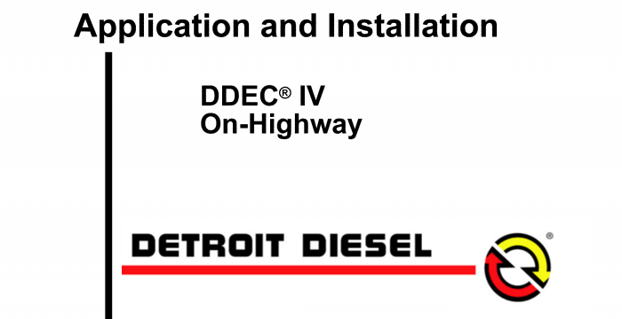 Detroit Diesel DDEC VI Application and Installation Manual