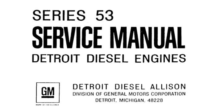 Detroit Diesel Engine Series 53 Service Manual