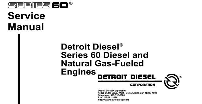 Detroit Diesel Series 60 Service Manual