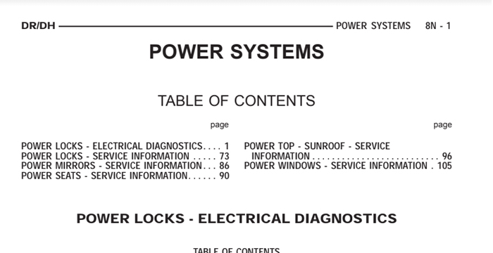 Dodge Ram Truck Manual Navigation, Telecommunication