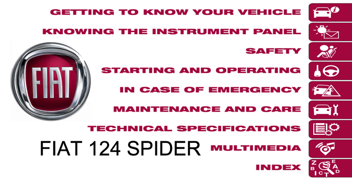 FIAT 124 SPIDER Owner's Manual