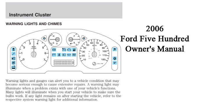 2006 Ford Five Hundred Owner's Manual