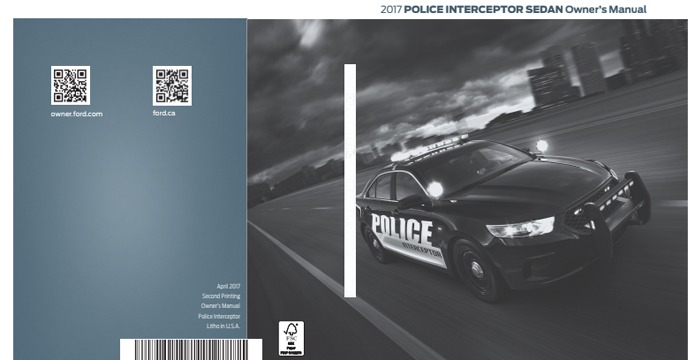 2017 Ford Police Interceptor Sedan Owner's Manual