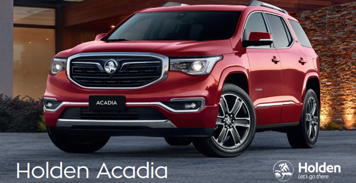 2020 Holden Acadia Brochure