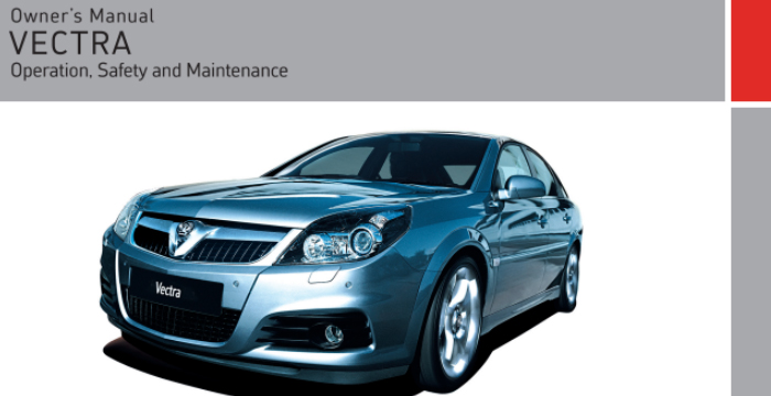 Holden Vectra Owner's Manual