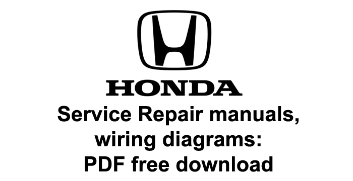 Honda PDF manuals, Wiring Diagrams, Fault Codes