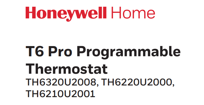 Honeywell Home T6 Pro Programmable Thermostat