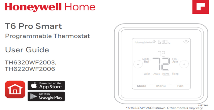Honeywell T6 PRO Smart Thermostat User Guide