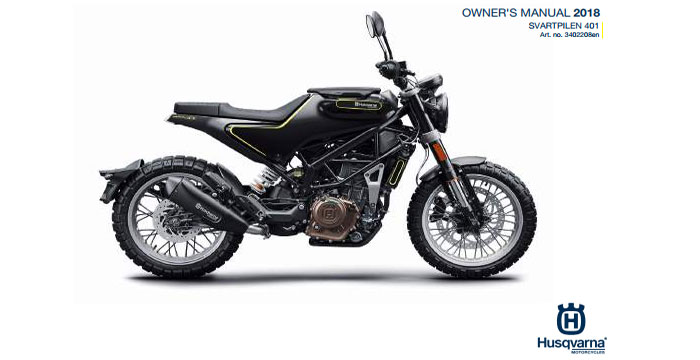 Husqvarna Svartpilen 401 Owner's Manual