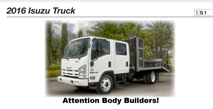 2016 ISUZU Truck Body Builder Guide