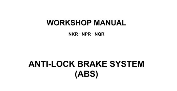 Isuzu NKR-NPR-NQR Workshop Manual ABS