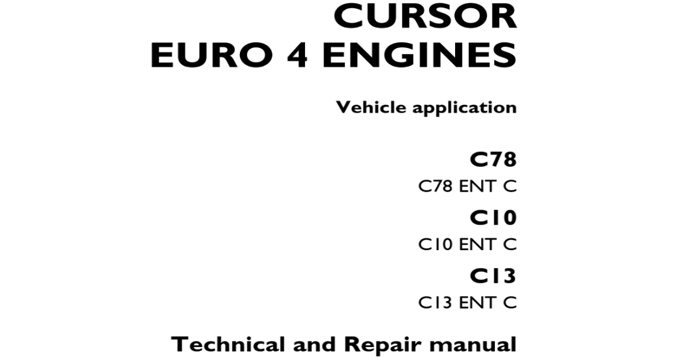 Iveco CURSOR EURO 4 ENGINES Service Manual