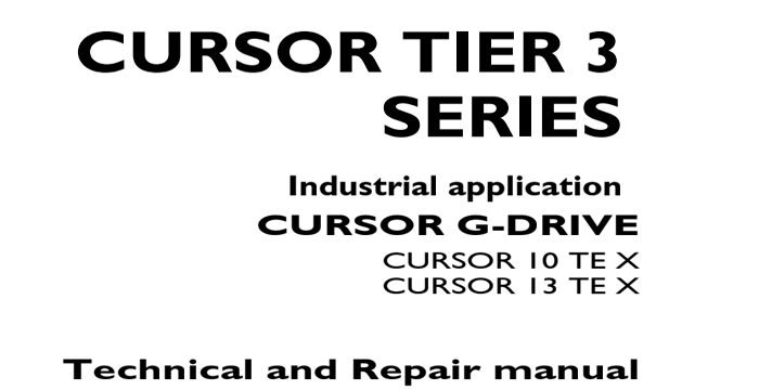 Iveco Cursor10 Cursor13 Repair Manual
