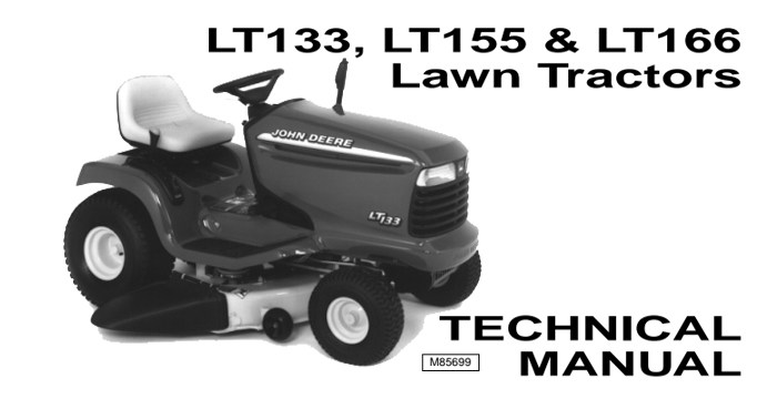 John Deere LT133, LT155, LT166 Service Manual