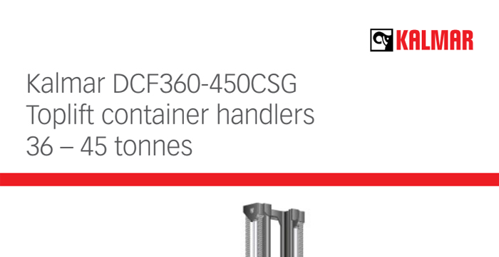 Kalmar DCF360-450CSG Toplift container handlers 36 – 45 tonnes