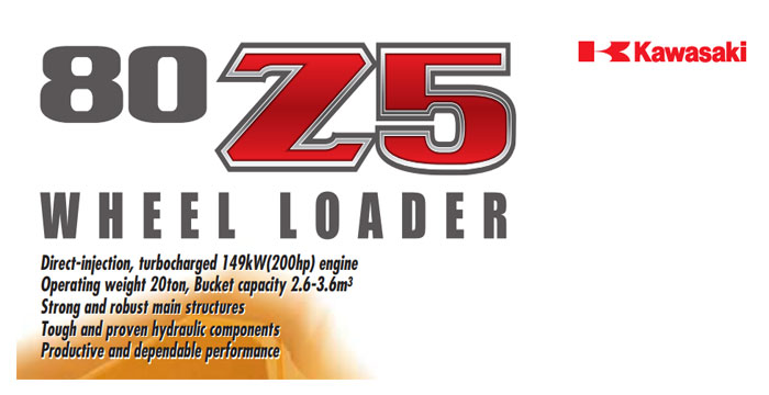 Kawasaki Wheel Loader 80Z5 Spec