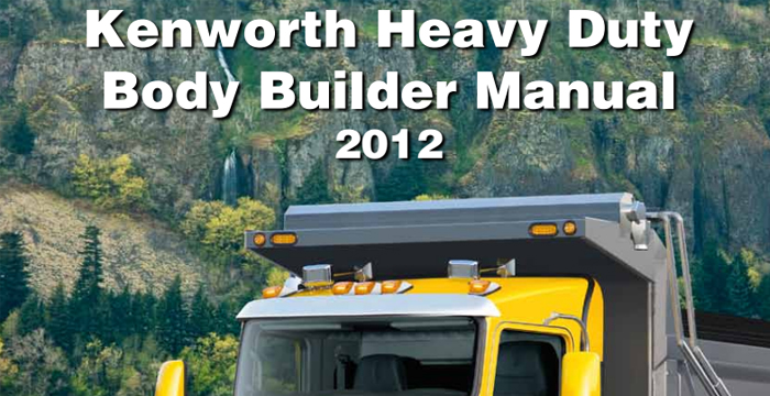 Kenworth Heavy Duty Body Builder Manual
