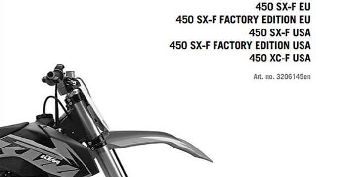 2013 KTM 450 SX-F XC-F Service Manual