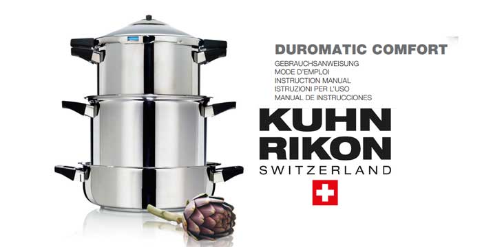 Instruction Manual Kuhn Rikon DUROMATIC COMFORT
