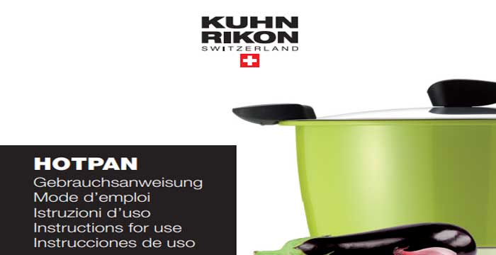 Kuhn Rikon HOTPAN Instructions Manual