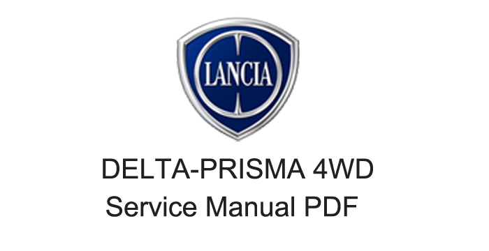 Lancia Delta Prisma Service Manual