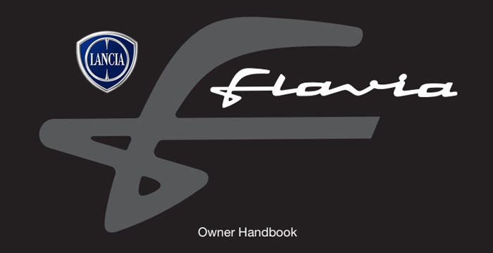 Lancia FLAVIA Owner's Manual