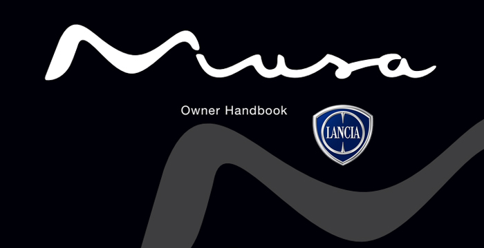 Lancia MUSA Owners Manual