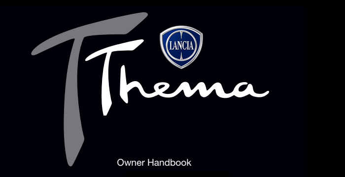 Lancia THEMA Owner's Manual