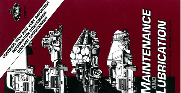 2000 Maintenance and Lubrication, Mack Dielsel, Operator's Manual